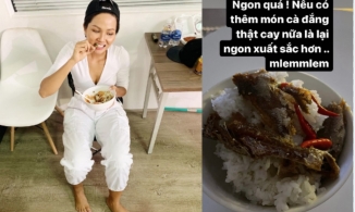 H’Hen Niê ăn cơm với cá khô, Hồ Ngọc Hà ăn cuốn nhẹ nhàng để không mập