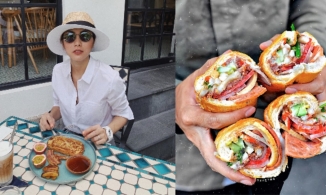 Hôm nay Hà Tăng và cả showbiz Sài Gòn đều ăn bánh mì Huỳnh Hoa