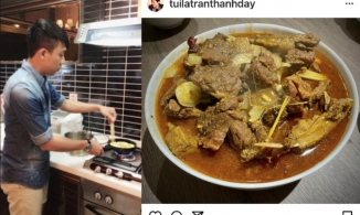 Trấn Thành khoe bát cà ri nóng hổi, Salim thưởng thức bữa sáng Hà Nội với combo bánh bao sữa đậu hấp dẫn