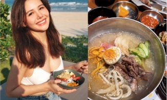 Phanh Lee đổi gió bằng món Hàn, hoa hậu Hương Giang tái xuất với hải sản