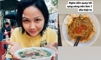 H’Hen Niê ăn vội đĩa mỳ trước giờ quay, Hà Tăng cân đẹp món ăn từ Âu đến Á