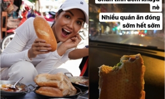 H’hen Niê ăn bánh mì đêm hiếm hoi, Ninh Dương Lan Ngọc “thưởng” trứng cá tầm đắt đỏ