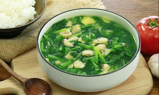 Cách nấu canh ngao rau cải ngọt thanh, nước dùng trong và rau xanh mướt mắt