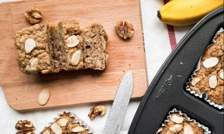 Cách làm bánh chuối yến mạch cho người ăn eat clean, dùng lò nướng hay nồi chiên không dầu đều được