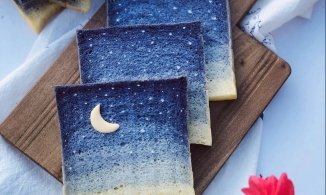 Cách làm bánh mì sandwich ombre bầu trời đêm đẹp như một bức tranh, hóa ra không khó như bạn nghĩ