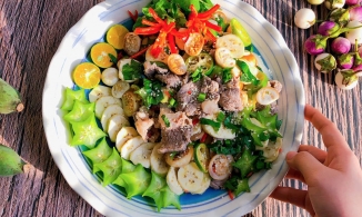 Cách làm gỏi thịt bò cà pháo giòn ngon, món ăn lạ miệng cho bữa nhậu thêm rộn ràng