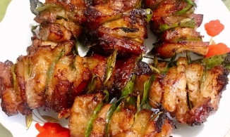 Cách làm thịt heo nướng lá chanh thơm mềm đậm đà, chồng con tấm tắc