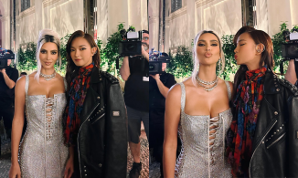 Châu Bùi khoe ảnh check-in tại Private Dinner của nhà mốt Dolce & Gabbana cùng Kim Kardashian