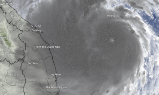 Bão Noru (cơn bão số 4): Sức gió giật đến 165km/h ở khu vực biển từ Huế đến Quảng Ngãi
