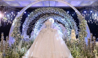 Ngất ngây chiếc váy cưới 1 triệu đô của Xoài Non vợ Xemesis