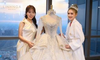 Chiếc váy cưới của Xoài Non có gì đặc sắc mà trị giá 28 tỷ?