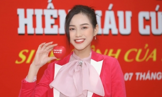 Hoa hậu Đỗ Thị Hà được khen xinh đẹp, nền nã khi tham gia công tác xã hội