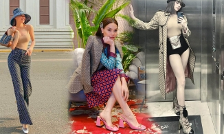 Kiểu giày dễ quê nhưng Hà Hồ diện lên lại siêu sang 