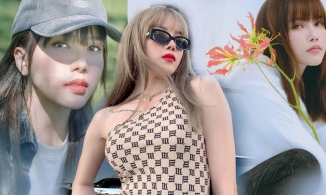 Giá mà thời trang và biểu cảm của Thiều Bảo Trâm cũng đa dạng như màu tóc của cô 