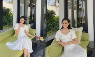 Đỗ Thị Hà diện váy trắng xinh như công chúa nhưng sao có gì đó sai sai? 