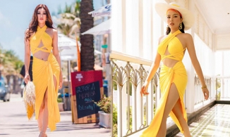 Cùng đụng mẫu váy rực nắng, Khánh Vân hay Kỳ Duyên sẽ chiếm thế thượng phong?  