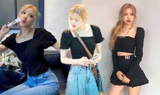 'Bánh bèo chúa' Rosé BLACKPINK đam mê blouse cổ vuông tay bồng 
