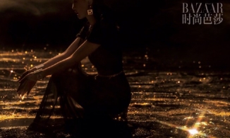 Châu Tấn trang hoàng ảnh bìa Harper's Bazaar Trung Quốc bằng bóng tối?