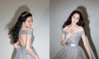 Địch Lệ Nhiệt Ba sở hữu một BST váy bồng bềnh tựa như nàng công chúa