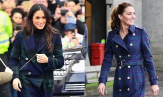 Cùng diện những trang phục tương đồng nhưng Kate Middleton hoàn toàn vượt mặt Meghan Markle 