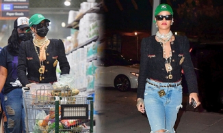 Chất như Rihanna: Mặc cả cây hàng hiệu chỉ để đi siêu thị 