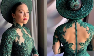 Lần đầu tiên trong lịch sử: Áo dài xuất hiện trên thảm đỏ Oscar