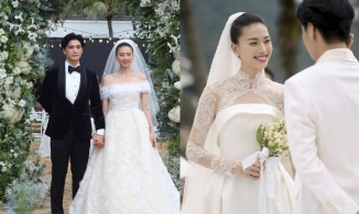 Váy cưới Ellie Saab của Ngô Thanh Vân trị giá 600 triệu