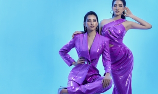 Hoa hậu Tiểu Vy, Đỗ Thị Hà đọ sắc với đầm xuyên thấu quyến rũ