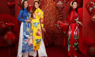 Các Hoa hậu, Á hậu Hoàn vũ Việt Nam rạng ngời diện áo dài xuân