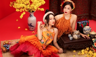 Salim, Trúc Anh diện váy yếm cách tân mừng Tết Tân Sửu