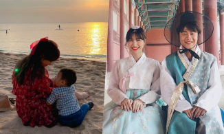 Bạn trai doanh nhân lần đầu công khai ảnh Hòa Minzy bên con trai đầu lòng 