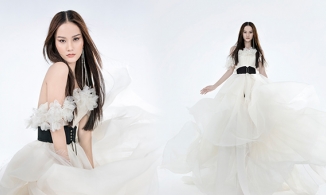 NTK Trần Hùng thể hiện sự gắn bó với 'nàng thơ' Hương Ly bằng BST mới