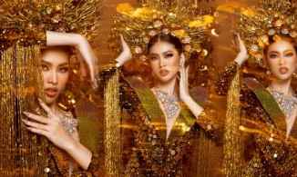 Quốc phục nặng gần 30kg của Ngọc Thảo: Diện mấn với bodysuit