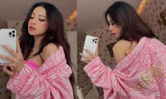 Chẳng cần ra biển, Chi Pu cũng khoe được đường cong trong phòng ngủ
