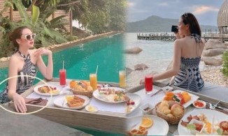 Sau nghi vấn có bầu, Tường San quyết giấu bụng nhưng vẫn lộ vòng 2 'vượt mặt'