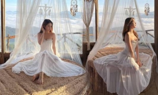 Ngọc Trinh đẹp tựa nàng thơ hậu ồn ào với Nathan Lee