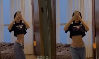 Cẩm Đan khiến dân tình 'đỏ mặt' khi theo trend 'quần tụt'