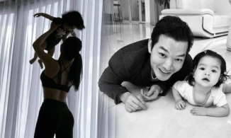 Vợ hai Trần Bảo Sơn khoe dáng như siêu mẫu dù vừa trải qua sinh nở