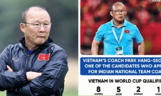 Đội tuyển Ấn Độ muốn chiêu mộ Huấn luyện viên Park Hang Seo khi hợp đồng của ông và đội tuyển Việt Nam hết hạn
