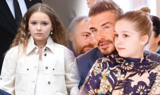 Con gái út của David Beckham tự trang điểm cho mình trong ngày sinh nhật