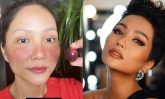 Được cho nhiều hoa quả không biết làm gì, H'Hen Niê mang ra làm đồ make up