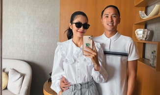 Phản ứng khó tin của Hà Tăng khi ông xã Louis Nguyễn bị fan nữ vây kín