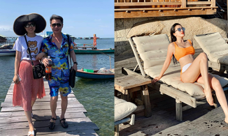 Hôm qua sao làm gì (16/3): Công Lý tình tứ bên vợ, Bảo Thy khoe dáng thon