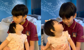 Cường Đô La tiết lộ thói quen ấm áp của con trai Subeo với em gái nhỏ