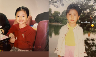 Quỳnh Anh Shyn khoe ảnh 'xanh đỏ tím vàng' khác lạ thời thơ ấu