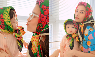 Đông Nhi hóa 'bà cụ' bên con gái, Ông Cao Thắng lập tức thể hiện sự ghen tị