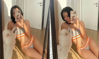 Không còn tròn trịa, Tú Hảo khoe cận thân hình nuột nà, săn chắc 