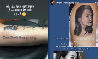 Chịu chơi như fan Thanh Hằng: Xăm hẳn tên thần tượng lên tay nhân sinh nhật