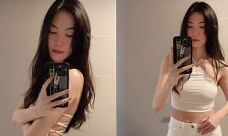 Hoa hậu Thùy Dung diện áo yếm khoe lưng thon bụng phẳng