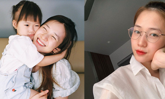 Bà xã JustaTee lâu lắm mới trang điểm xinh đẹp, ai ngờ bị con gái 'phán' câu này